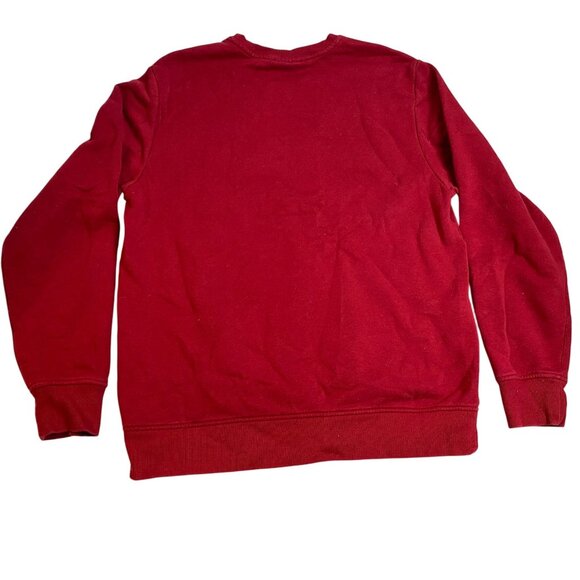 Reebok Mens Sweatshirt Medium Red Crewneck Cotton Blend Casual Pullover Classic - Picture 2 of 9